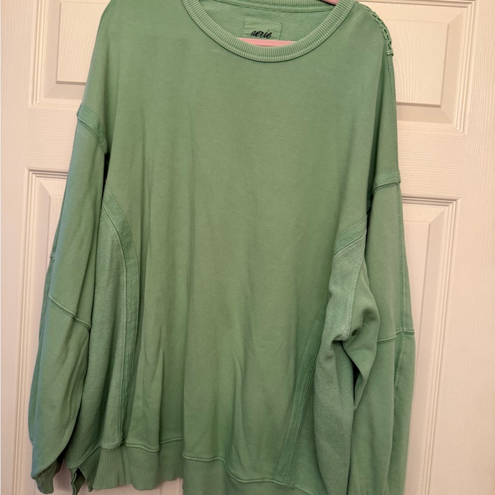 Aerie Olive Knit Pullover - Picture 8 of 8